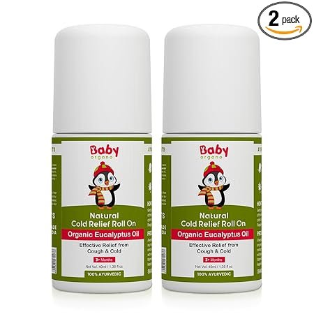 Babyorgano Ayurvedic Gentle and Effective Fast-Acting Cold Relief Roll On for Babies