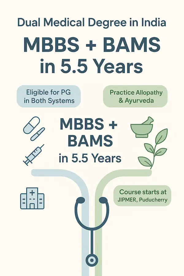 Dual Medical Degree in India: MBBS + BAMS in 5.5 Years: HealthLiveHub