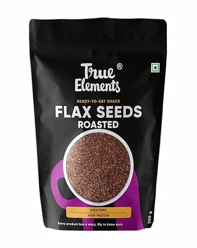 Roasted Flax Seeds 500g by True Elements