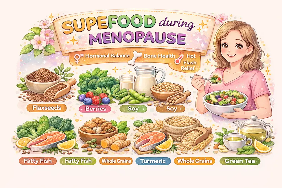Read more about the article 10 Best Superfoods for Menopausal Women: Boost Health Naturally