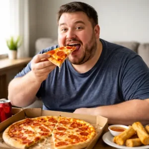 Enjoying-a-slice-of-pizza