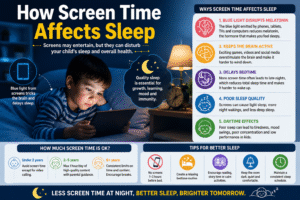 Screen time for sleep