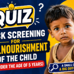 Quiz for malnourishment of child